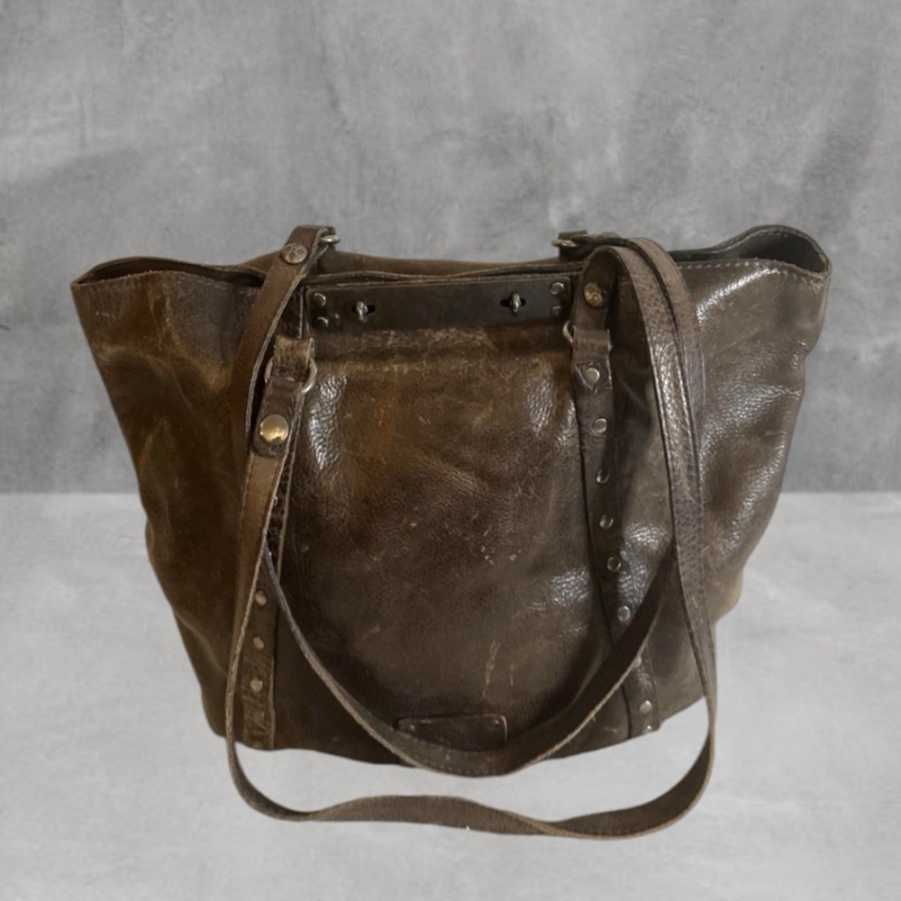 Patricia Nash Benvenuto DISTRESSED Leather Tote Bag Purse-NICE